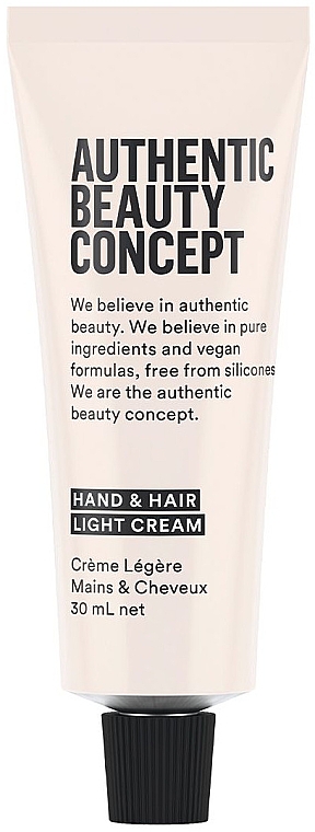 Легкий крем для рук і волосся - Authentic Beauty Concept Hand & Hair light Cream — фото N1