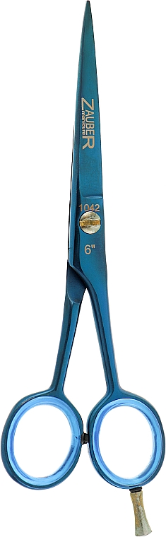 Ножиці для стрижки волосся, сині, 1042 - Zauber 6.0 — фото N1