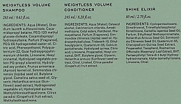 Набор "Для объема волос" - REF Weightless Volume Gift Box (shm/285ml + cond/245ml + elixir/80ml) — фото N3