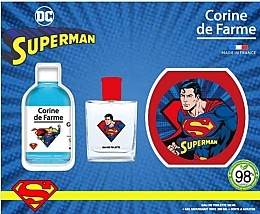 Духи, Парфюмерия, косметика Corine De Farme Superman - Набор (edt/50ml + sh/gel/300ml + acc/1pc)