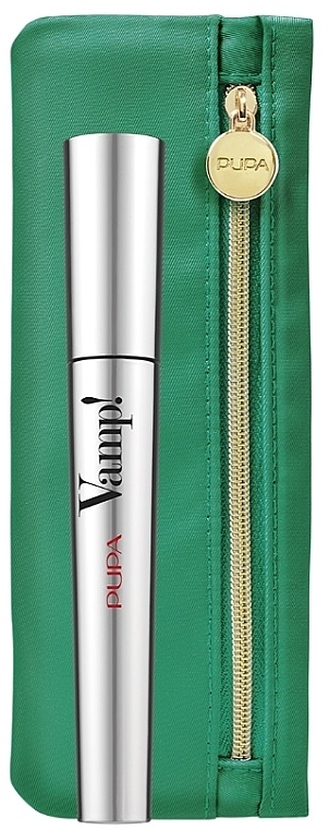 Набор - Pupa Vamp! Mascara Gold Edition (mascara/9ml + essential/pouch) — фото N1