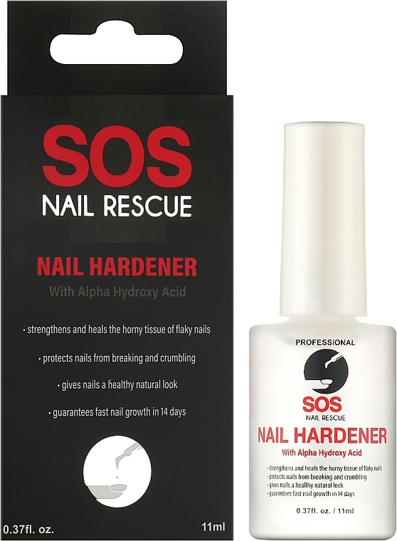 Зміцнювач для нігтів - SOS Nail Rescue Nail Hardener — фото N2