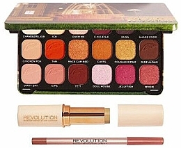 Духи, Парфюмерия, косметика Набор для макияжа - Revolution Make Up Friends X (eyesh/pal/18х1,1gr + eye/pen/1gr + ton/bas/6.2gr)