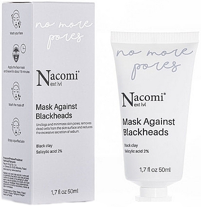 Маска против черных точек - Nacomi Next Level Mask Against Blackheads — фото N1