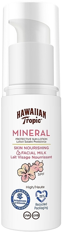 Сонцезахисний лосьйон для обличчя - Hawaiian Tropic Skin Nourishing Mineral Facial Milk SPF30 — фото N1