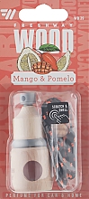 Духи, Парфюмерия, косметика Ароматизатор подвесной "Mango&Pomelo" - Fresh Way Wood