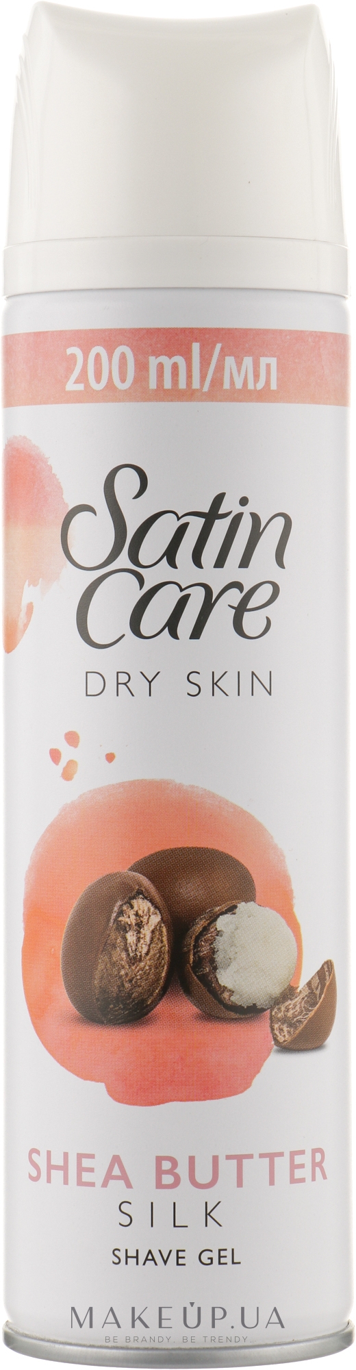 Гель для гоління - Gillette Satin Care Dry Skin Shea Butter Silk Shave Gel — фото 200ml