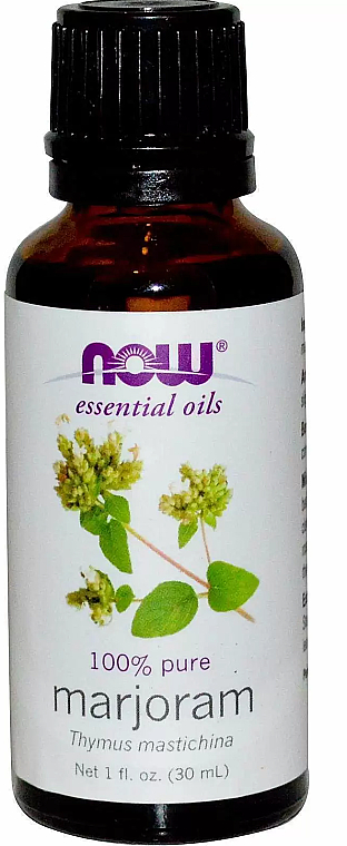 Эфирное масло майорана - Now Foods Essential Oils 100% Pure Marjoram Oil — фото N1