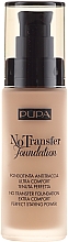 Тональная основа - Pupa No Transfer Foundation — фото N1