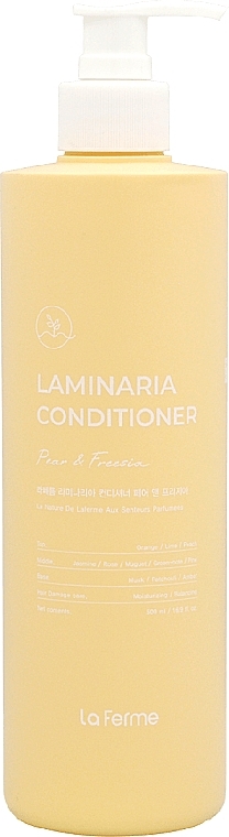 Кондиционер для волос - La Ferme Laminaria Conditioner Pear & Freesia — фото N1