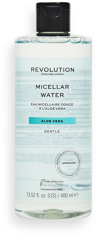 Мицеллярная вода с алоэ - Revolution Skincare Aloe Vera Gentle Micellar Water — фото N1