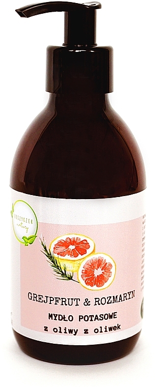 Жидкое калийное мыло с оливковым маслом "Грейпфрут и розмарин" - Koszyczek Natury Grapefruit & Rosemary — фото N1