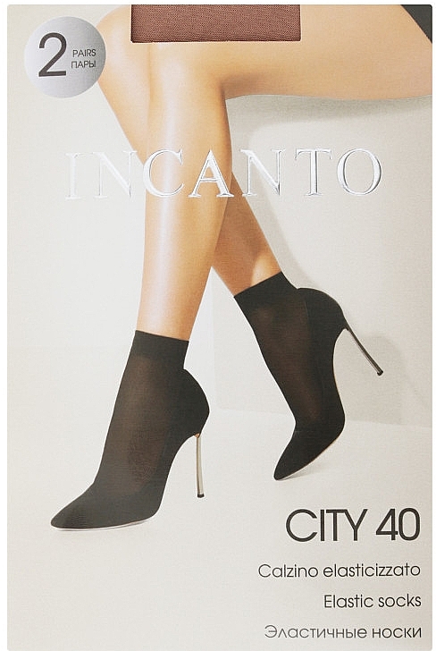 Шкарпетки для жінок "City" 40 Den, 2 пари, natural - Incanto — фото N1