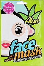 Маска для лица с экстрактом алоэ - Bling Pop Aloe Moisturizing & Brightening Mask — фото N1