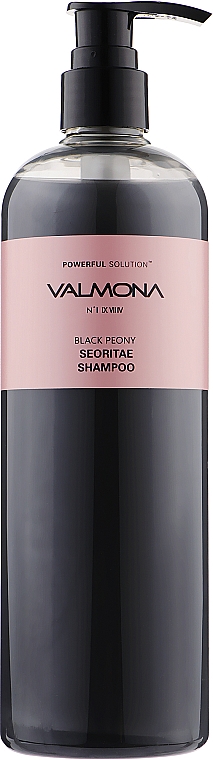 Шампунь для волосся з протеїнами чорних бобів і півонією - Valmona Powerful Solution Black Peony Seoritae Shampoo — фото N4