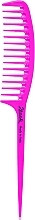 Гребінь 82826 із ручкою, рожевий - Janeke Fashion Comb For Gel Application Pink Fluo — фото N1
