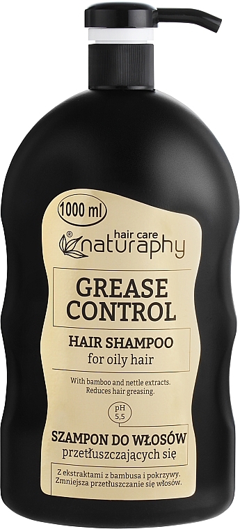 Шампунь для жирных волос с экстрактом бамбука и крапивы - Naturaphy — фото N1