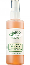 Спрей для лица с шалфеем алоэ и цветком апельсина - Mario Badescu Facial Spray with Aloe Sage & Orange Blossom — фото N2