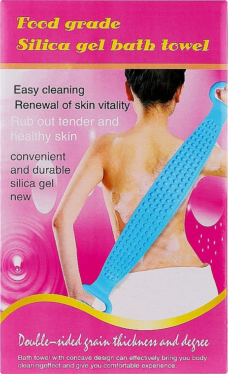 Силіконова масажна мочалка для тіла, фіолетова - Reclaire — фото N2
