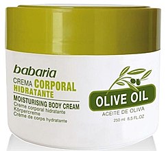 Зволожувальний крем для тіла з оливковою олією - Babaria Fragrances Moisturising Body Cream With Olive Oil — фото N1