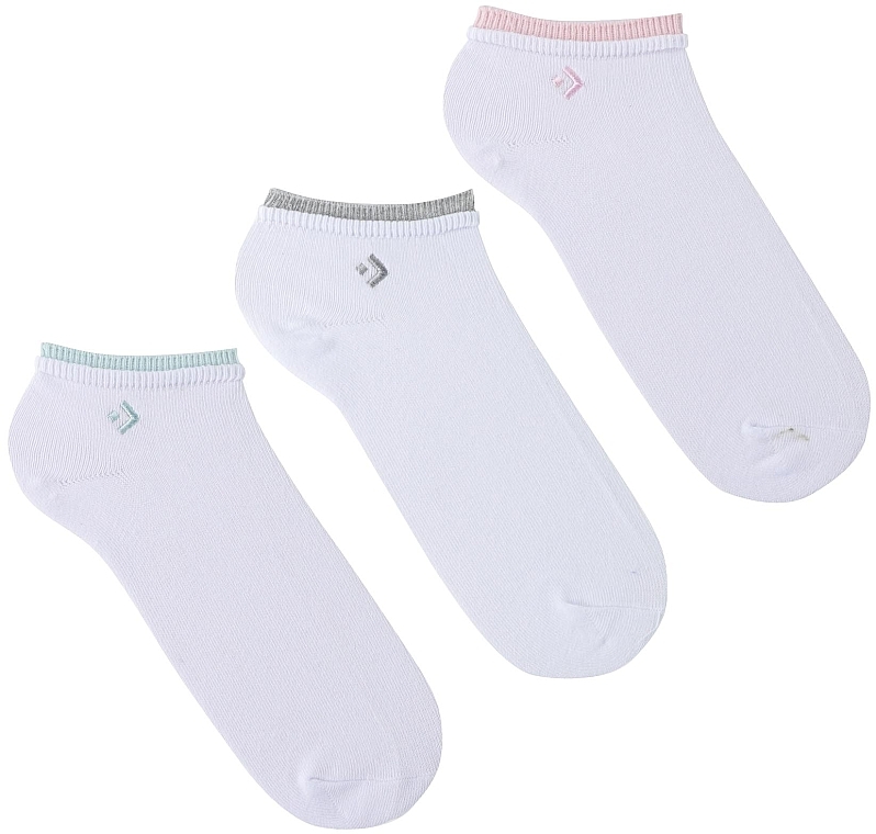 Жіночі бавовняні шкарпетки, білі, 3 шт. - Moraj — фото N1