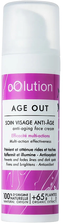 Антивозрастной крем для лица - oOlution Age Out Anti-Aging Face Cream — фото N1