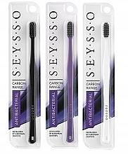 Парфумерія, косметика Зубна щітка, фіолетова - Seysso Carbon Antibacterial Toothbrush