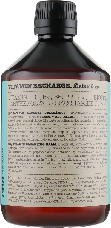 Витаминный антиоксидандный шампунь - Eva Professional Vitamin Recharge Detox — фото N3