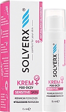 Крем для догляду за шкірою навколо очей - Solverx Sensitive Skin Eye Cream — фото N1