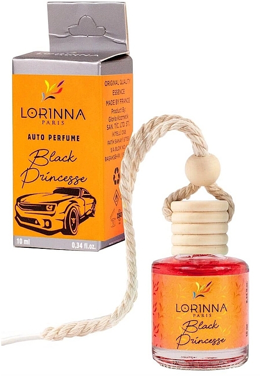 Ароматизатор для автомобиля - Lorinna Paris Black Princesse Auto Perfume — фото N1