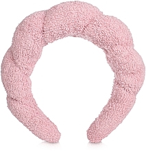Обруч об'ємний для б'юті-рутини, рожевий "Easy Spa" - Makeup Spa Headband Face Washing Pink — фото N2