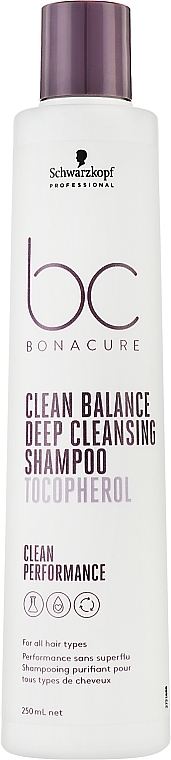 Шампунь для волос - Schwarzkopf Professional Bonacure Clean Balance Deep Cleansing Shampoo — фото N1