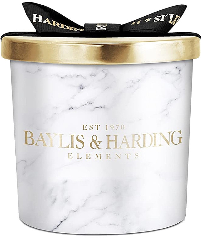 Ароматична свічка - Baylis & Harding Elements White Tea & Neroli Scented 2 Wick Candle Gift — фото N1