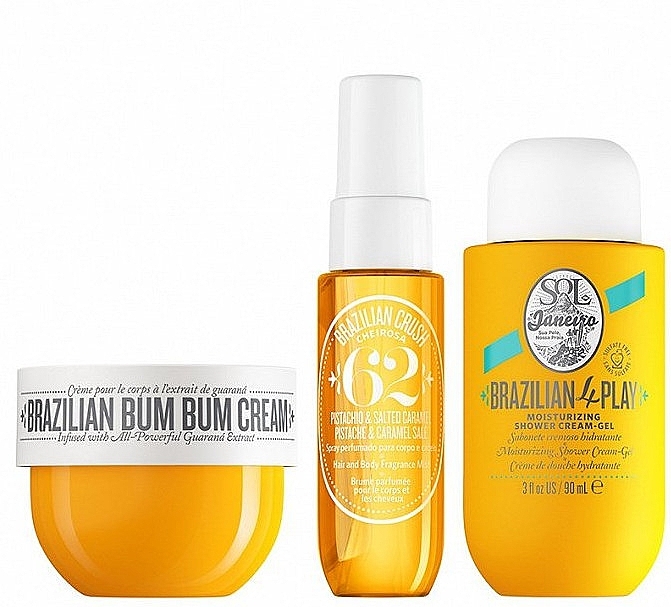 Набір - Sol De Janeiro Bum Bum Jet (b/ream/50ml + sh/gel/90ml + mist/30ml) — фото N3