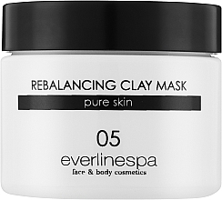 Лечебная маска-паста для жирной и проблемной кожи лица - Everline Rebalancing Clay Mask  — фото N1