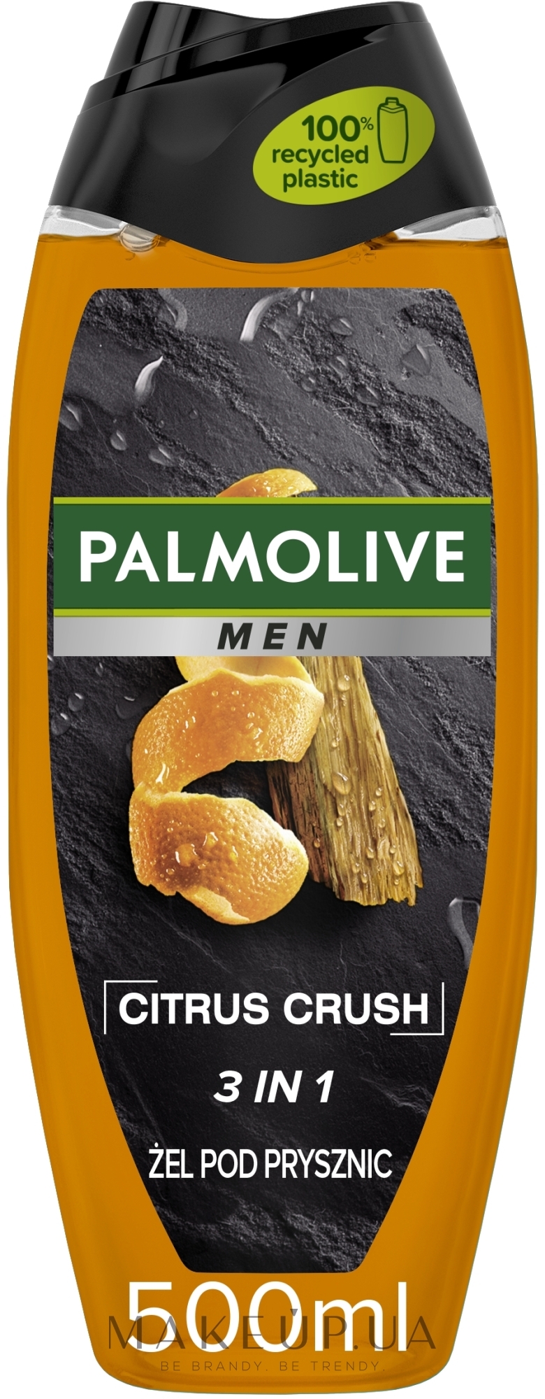 Гель для душу для чоловіків "Цитрусовий Заряд".  Ефірні олії Апельсина та Кедра - Palmolive Men — фото 500ml