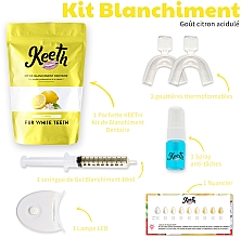 Набір для відбілювання зубів "Лимон" - Keeth Lemon Teeth Whitening Kit — фото N2