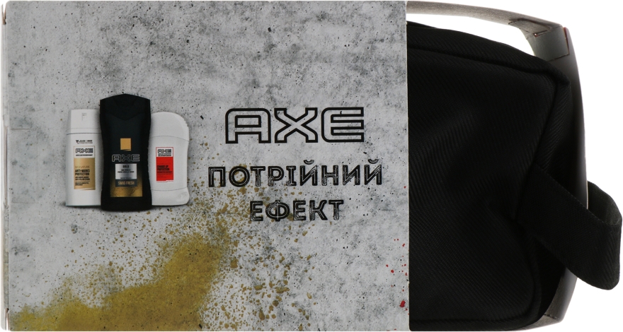 Набор "Тройной эффект" для мужчин - Axe (sh/gel/250ml + deo/50ml + deo/150ml + bag)