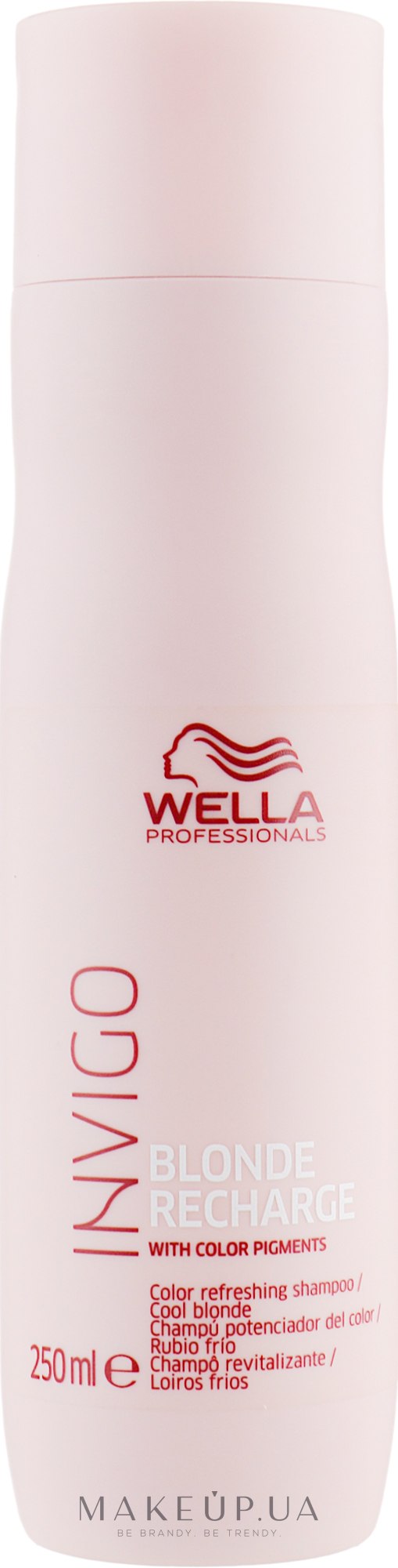Шампунь-нейтрализатор желтизны - Wella Professionals Invigo Blonde Recharge Color Refreshing Shampoo For Cool Blonde — фото 250ml