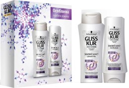 Парфумерія, косметика Набір "Зимовий захист" - Gliss Kur Kit (shm/250ml + h/balm/200ml)