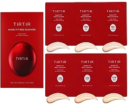 Парфумерія, косметика Набір, 6 продуктів - Tirtir Mask Fit Red Cushion 6 Shade Trial Kit