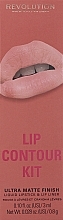 Парфумерія, косметика Makeup Revolution Lip Contour Kit Brunch (lip/gloss/3ml + lip/pencil/0.8g) - Набір для макіяжу губ 
