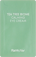 Заспокійливий крем для шкіри навколо очей із зеленим чаєм - FarmStay Tea Tree Biome Calming Eye Cream (пробник) — фото N1