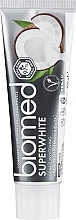 Антибактеріальна відбілююча зубна паста для чутливої емалі "Кокос" - Biomed Superwhite — фото N1