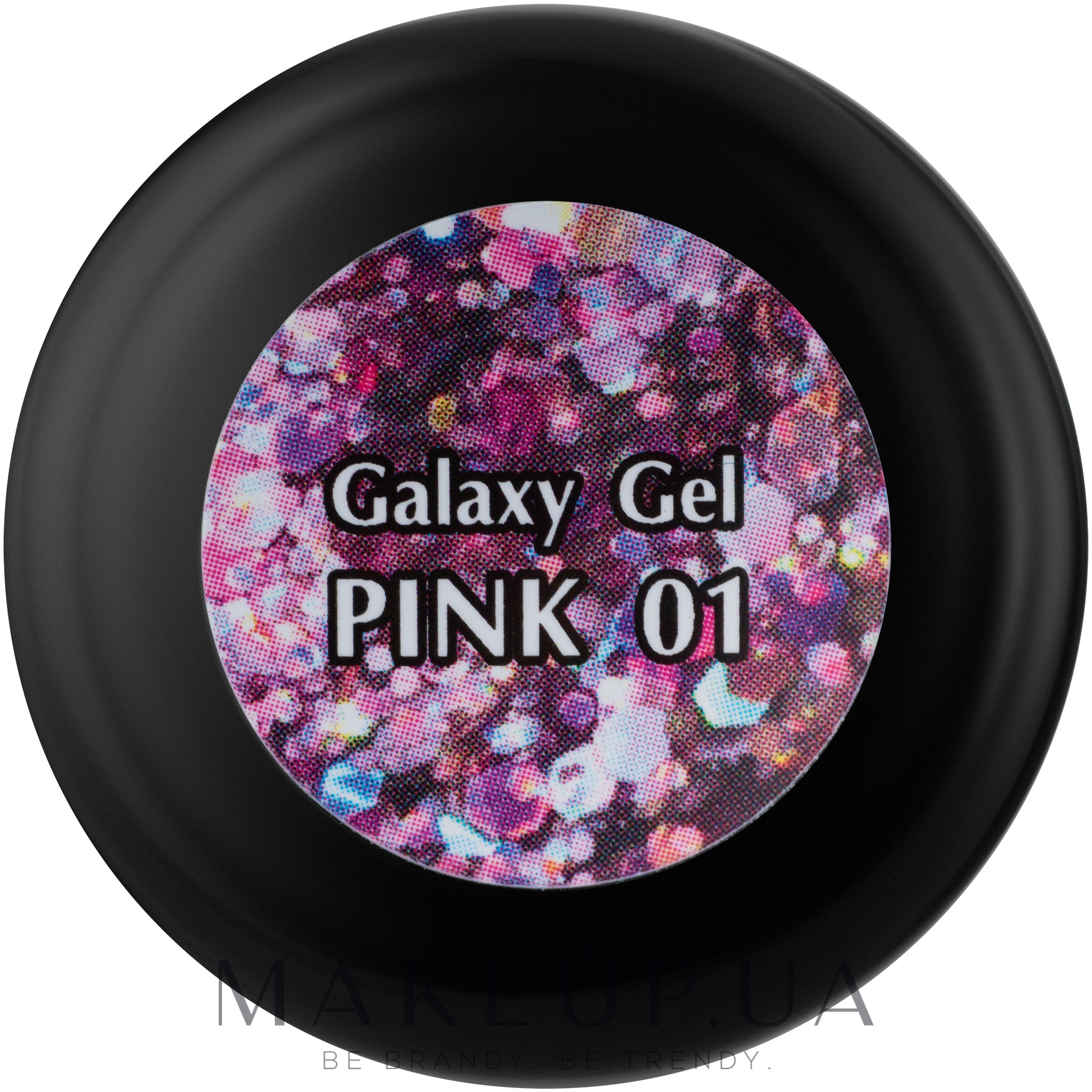 Гель для ногтей "Галактика" - PNB UV/LED Galaxy Gel — фото 01 - Pink