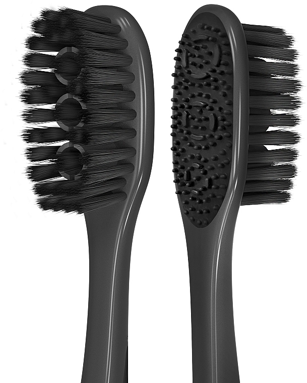 Зубна щітка "Деревне вугілля" 360 багатофункціональна, середньої жорсткості, чорна з зеленим - Colgate 360 — фото N4