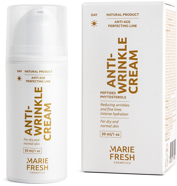 Дневной крем против морщин для сухой и нормальной кожи - Marie Fresh Cosmetics Anti-age Perfecting Line Anti-wrinkle Day Cream