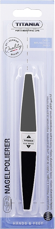 Полирователь для маникюра, серый - Titania Nail Buffer — фото N1