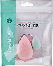 Парфумерія, косметика Boho Beauty Blender Candy Pink Medium + Mini Pastel Vibes - Набір спонжів для макіяжу, 2 шт.