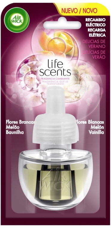 Електричний освіжувач повітря "Літня насолода" - Air Wick Life Scent Essential Oils (змінний блок) — фото N1